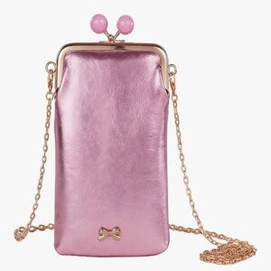 🆕 Small Leather Chain Crossbody Cell Phone Purse for Women